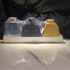 3/$20  Luxury Bath Set - Iridescent, Black, and Gold